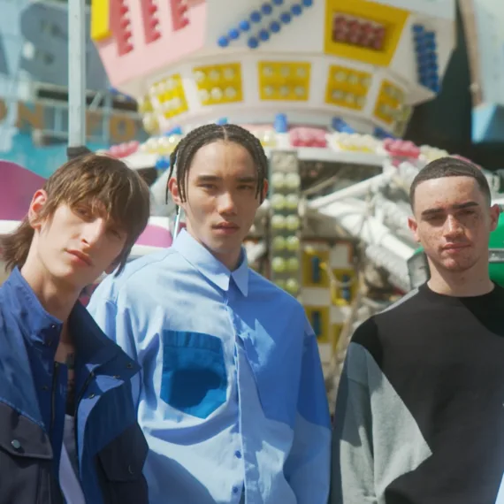 • Fashion film frame from Neil Barrett SS22 with original music by Superquiet