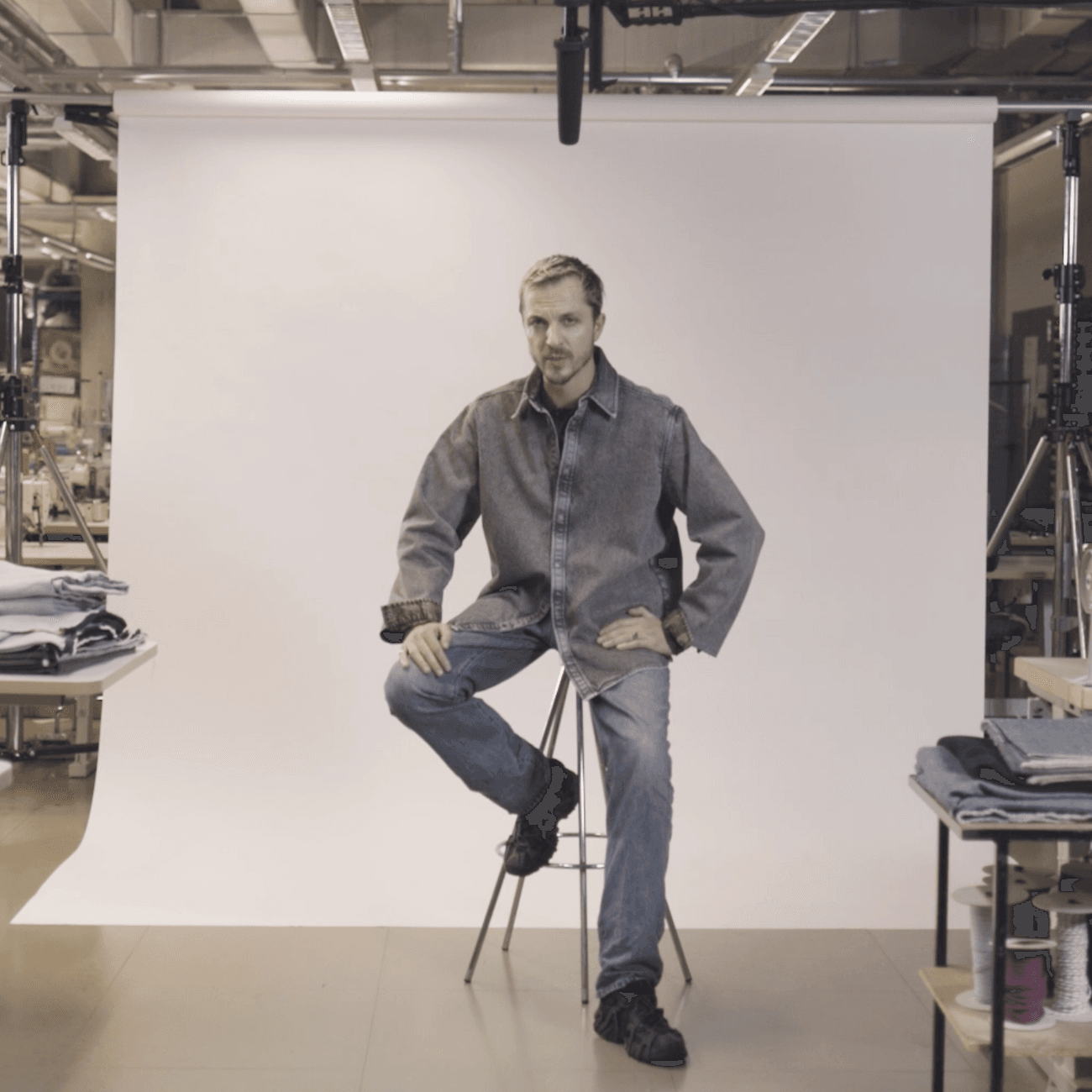 Scene from Diesel x Lee campaign scored and sound-designed by Superquiet