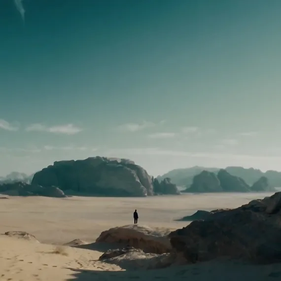 Still from Reem The Bedouin Boxeur short film with sound design and audio post by Superquiet